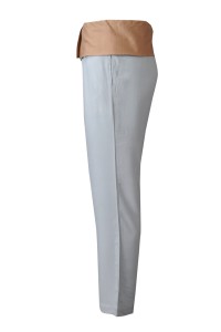 U376 personal design straight yoga pants fashion design wide waist elastic waist sweatpants sweatpants specialty store comb knitted sweatpants side view